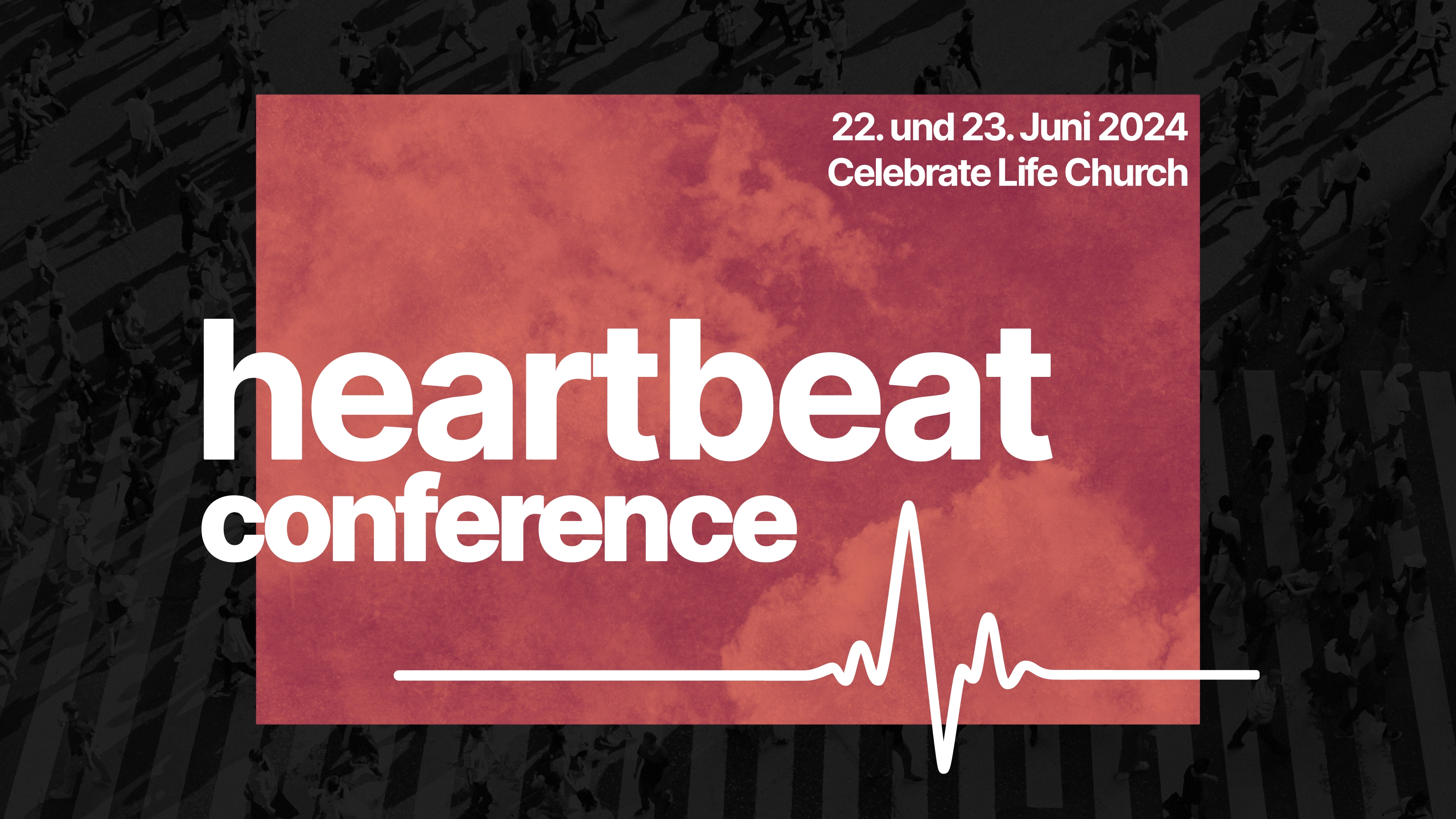 Werbefolie für die Heartbeat Conference am 22. und 23. Juni 2024